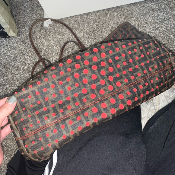 FENDI Perforated Zucca Spalmati Roll Large ToteBag - Picture 13 of 15